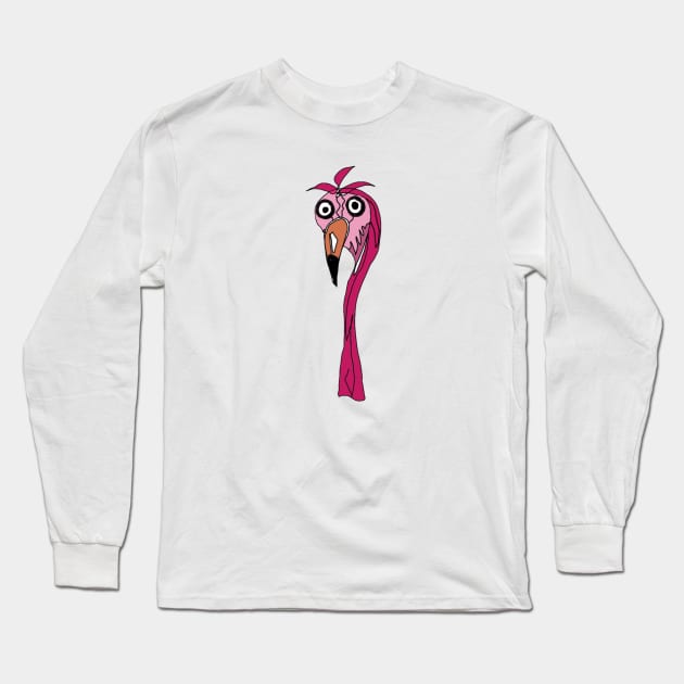 Pink Flamingo Long Sleeve T-Shirt by bailezell